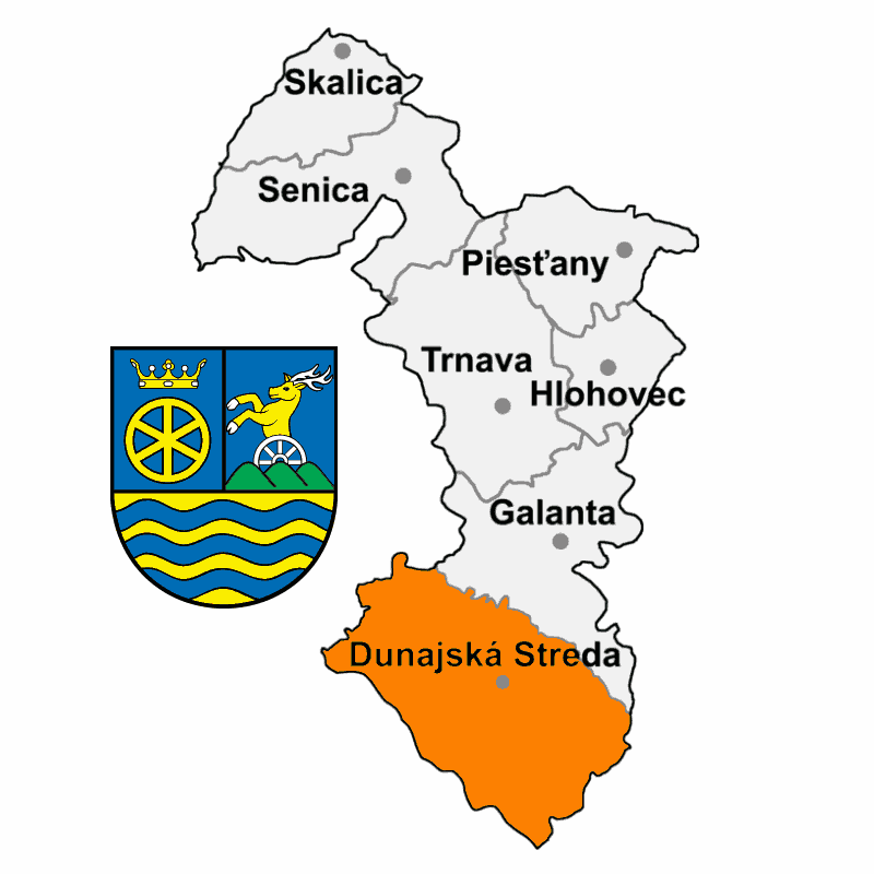 Badge of District of Dunajská Streda