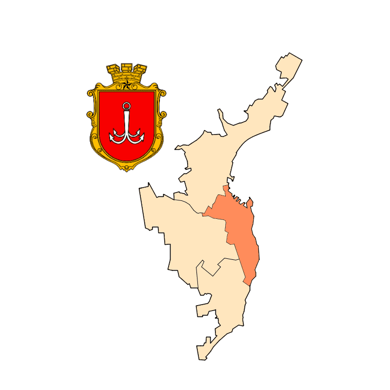 Badge of Prymorskyi Raion