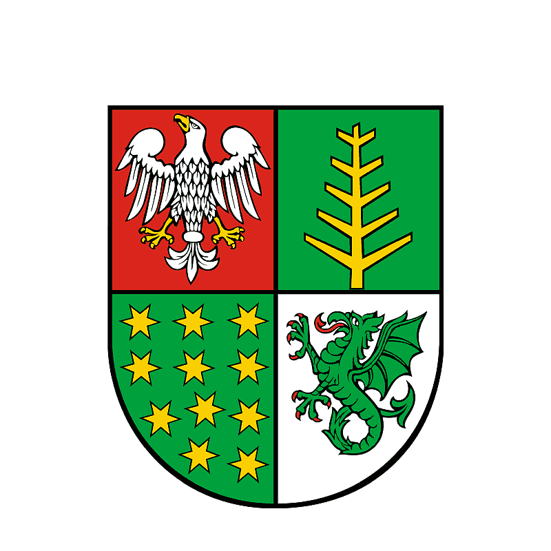 Badge of Ostrów Mazowiecka County